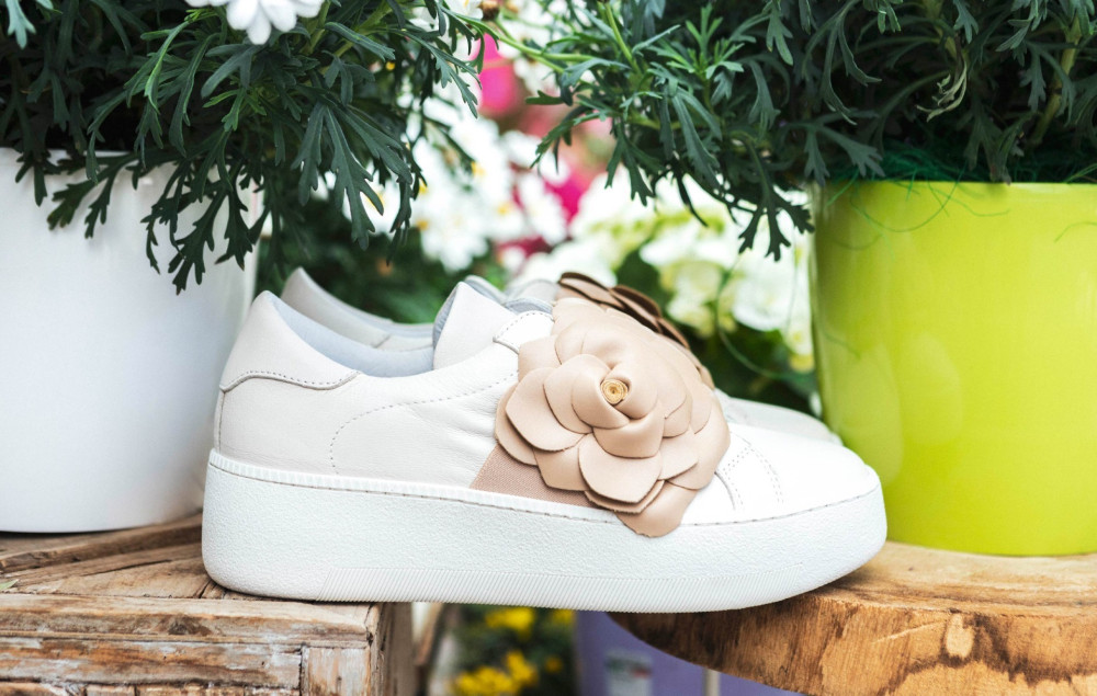 Zapatillas deportivas beis cuero