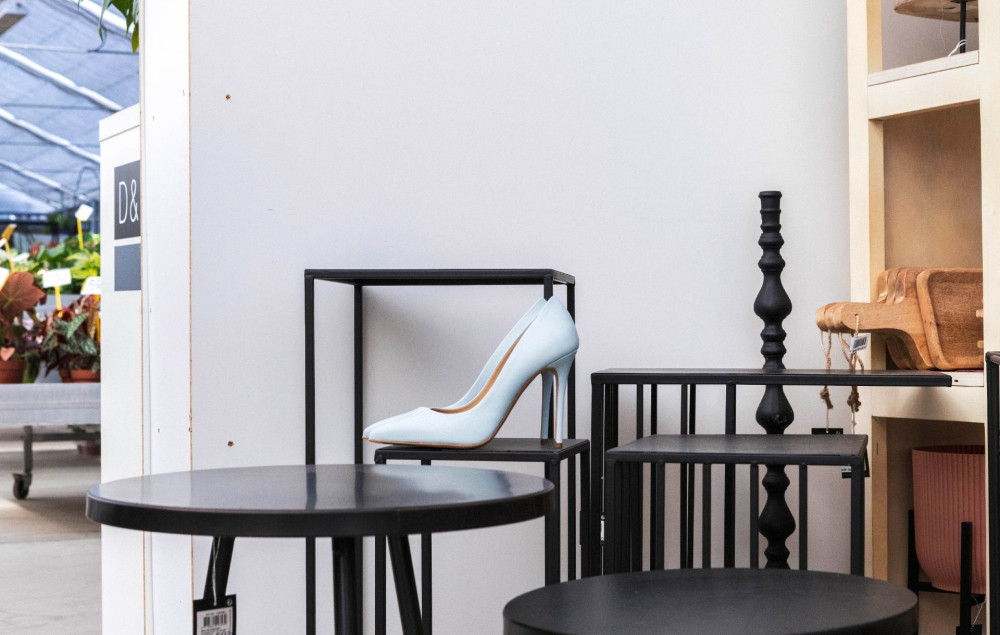 Pumps heel 11 cm light blue leather