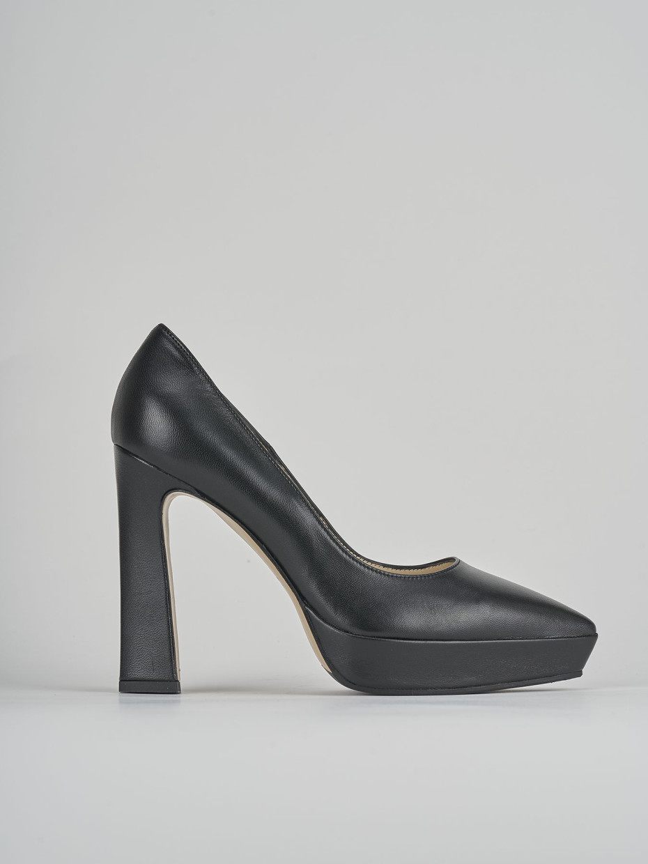 Pumps heel 11 cm black leather