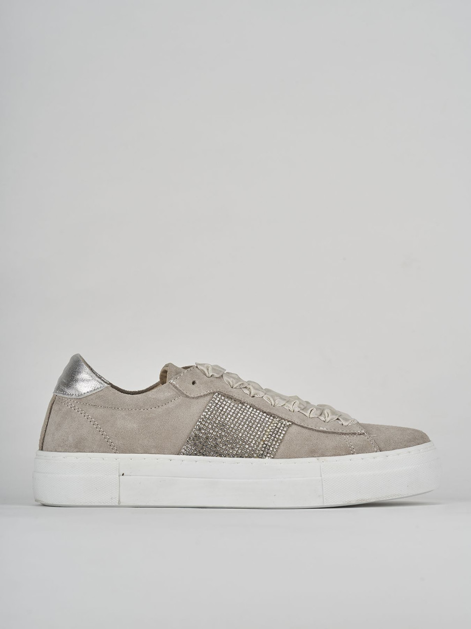 Zapatillas deportivas gris ante