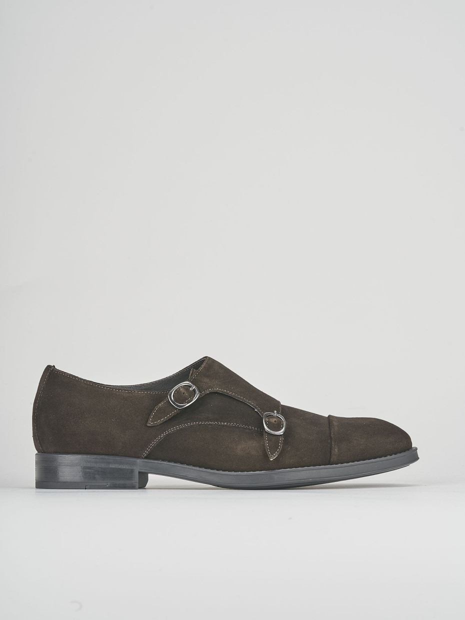 Zapatos de cordones marrón oscuro ante