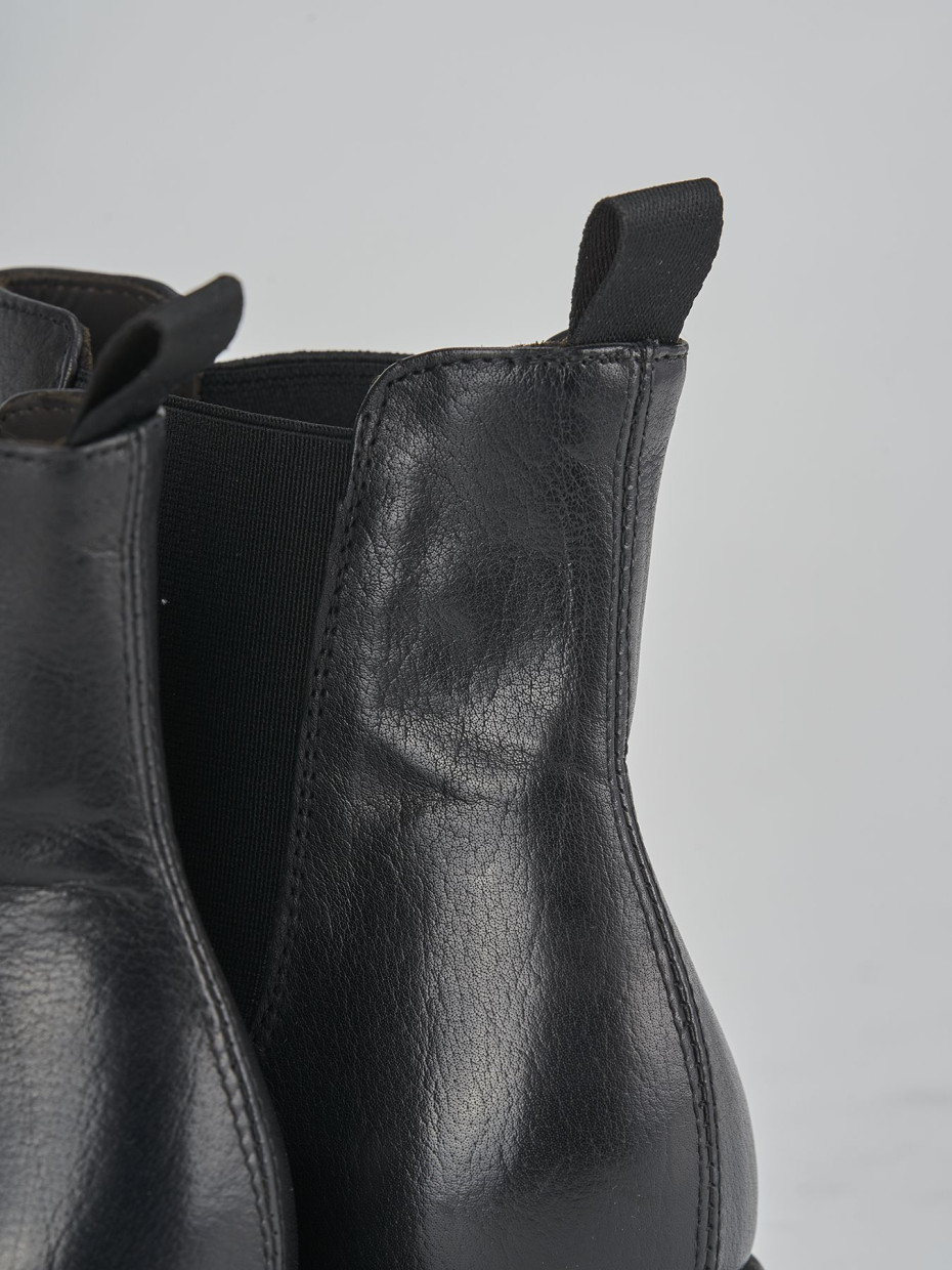 Botines negro cuero