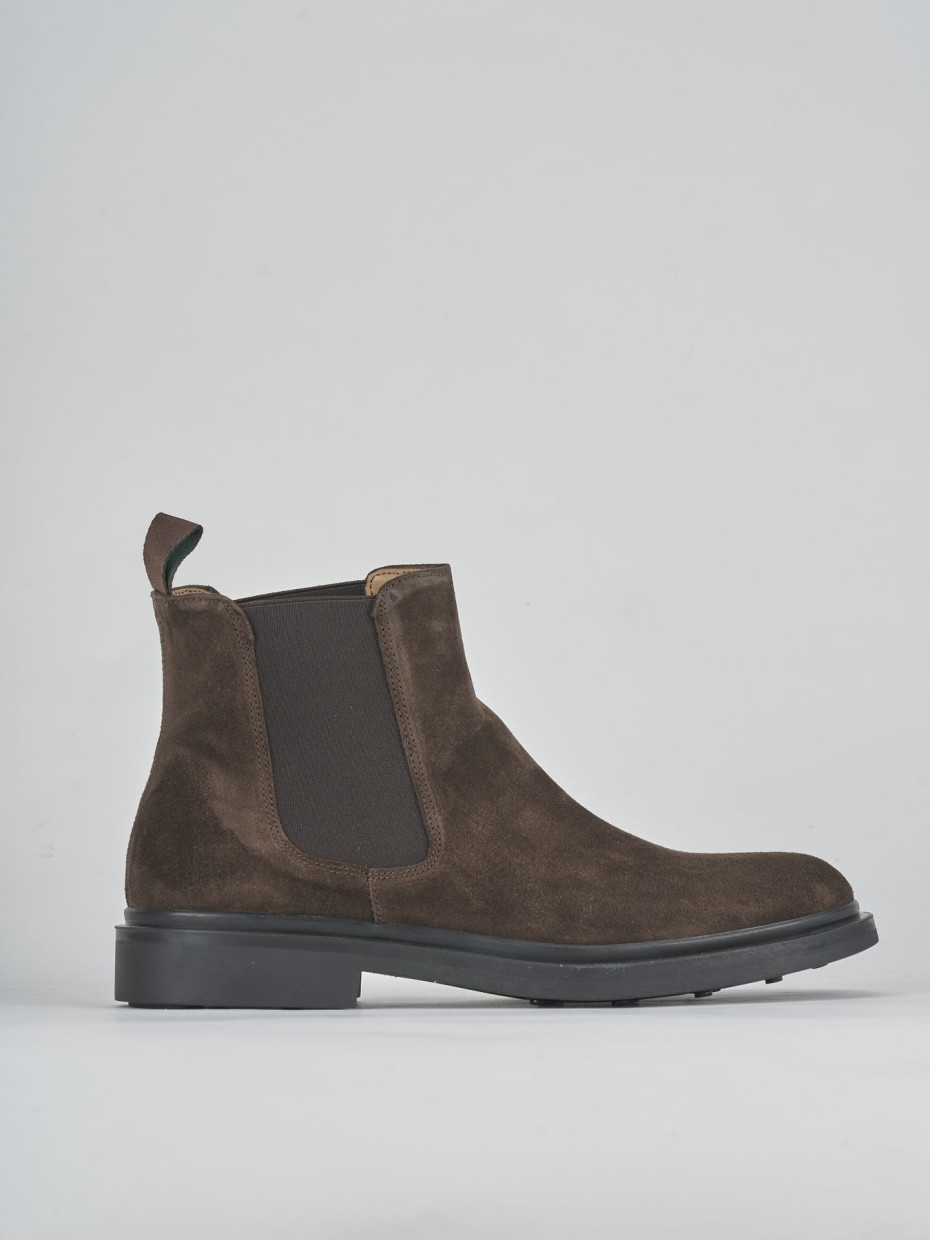 Botines marrón oscuro ante