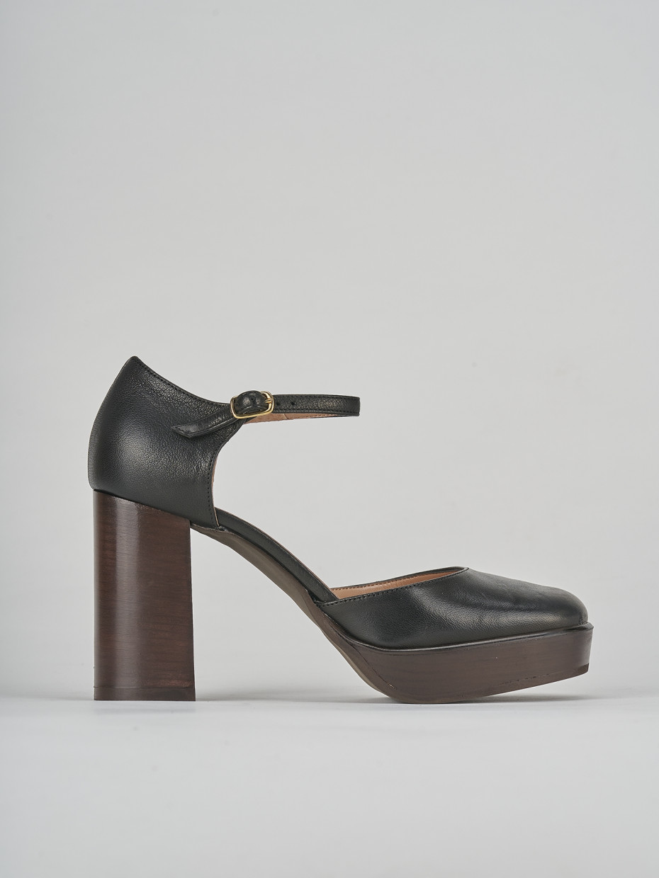 Pumps heel 9 cm black leather