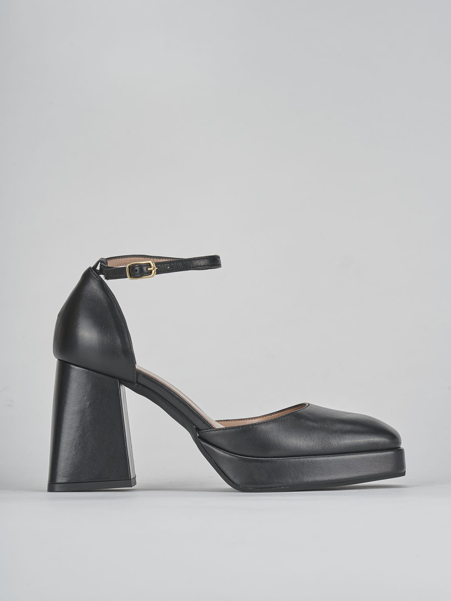 Pumps heel 7 cm black leather