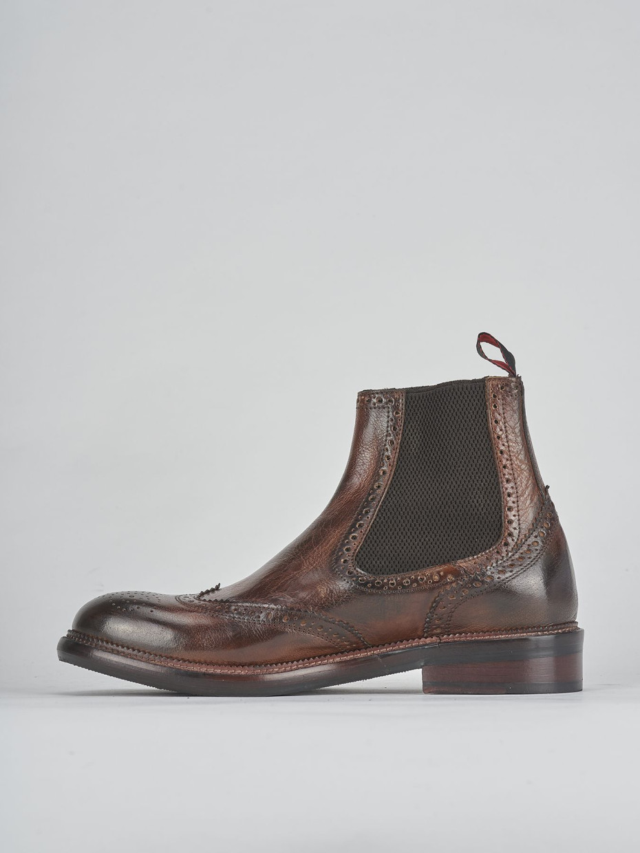 Botines marrón cuero