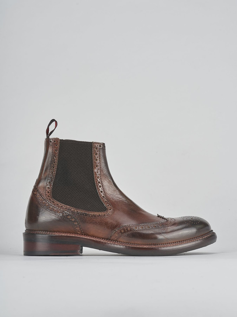 Botines marrón cuero