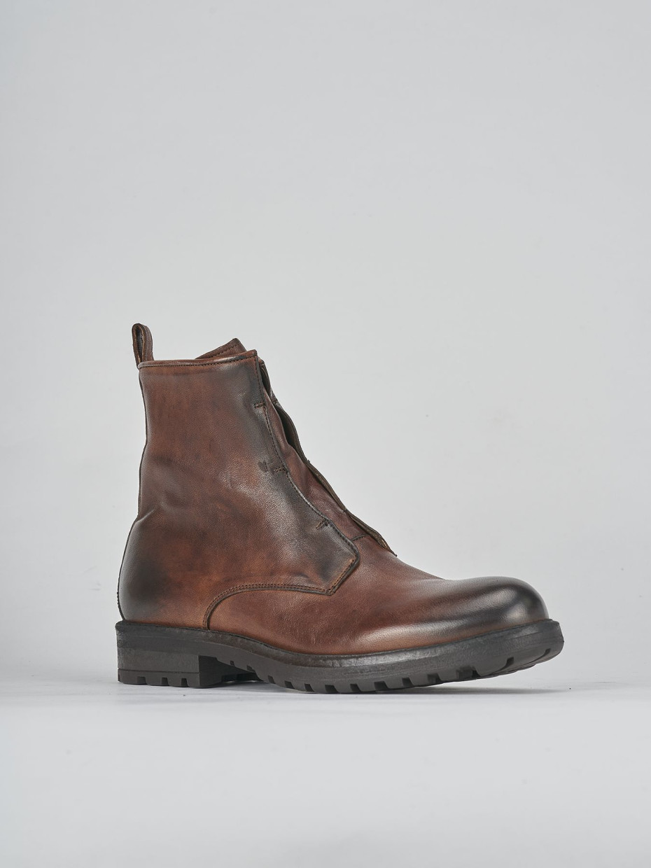 Botines marrón cuero