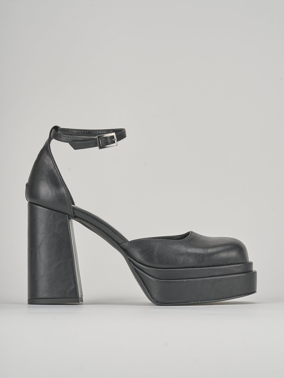 Pumps heel 11 cm black leather