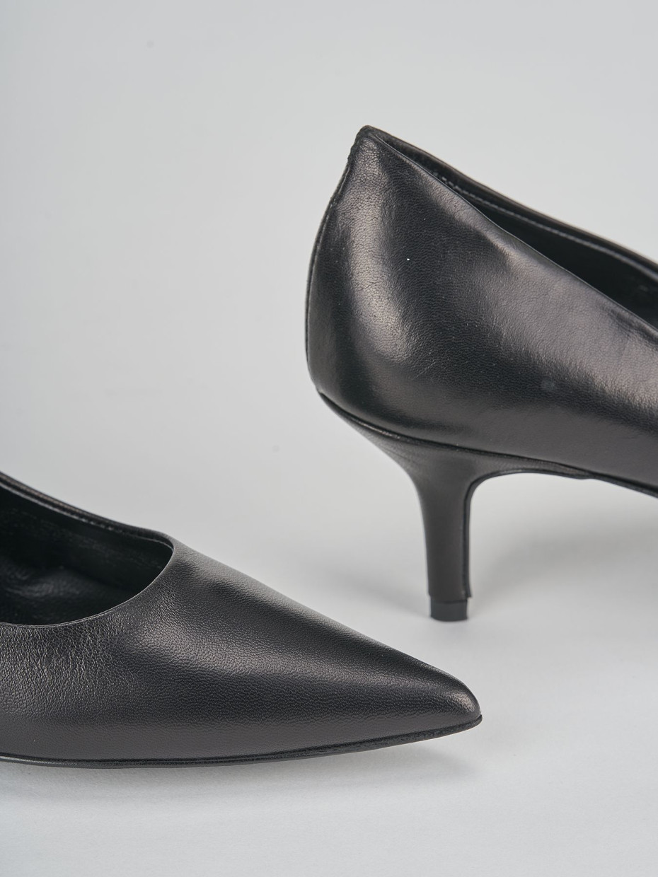 Décolleté tacco 7cm pelle nero
