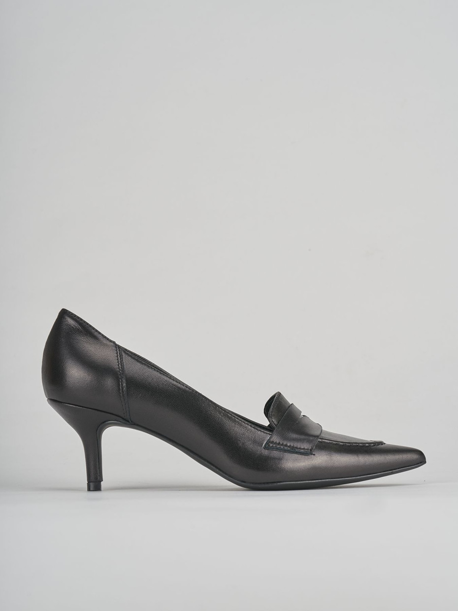 Décolleté tacco 7cm pelle nero