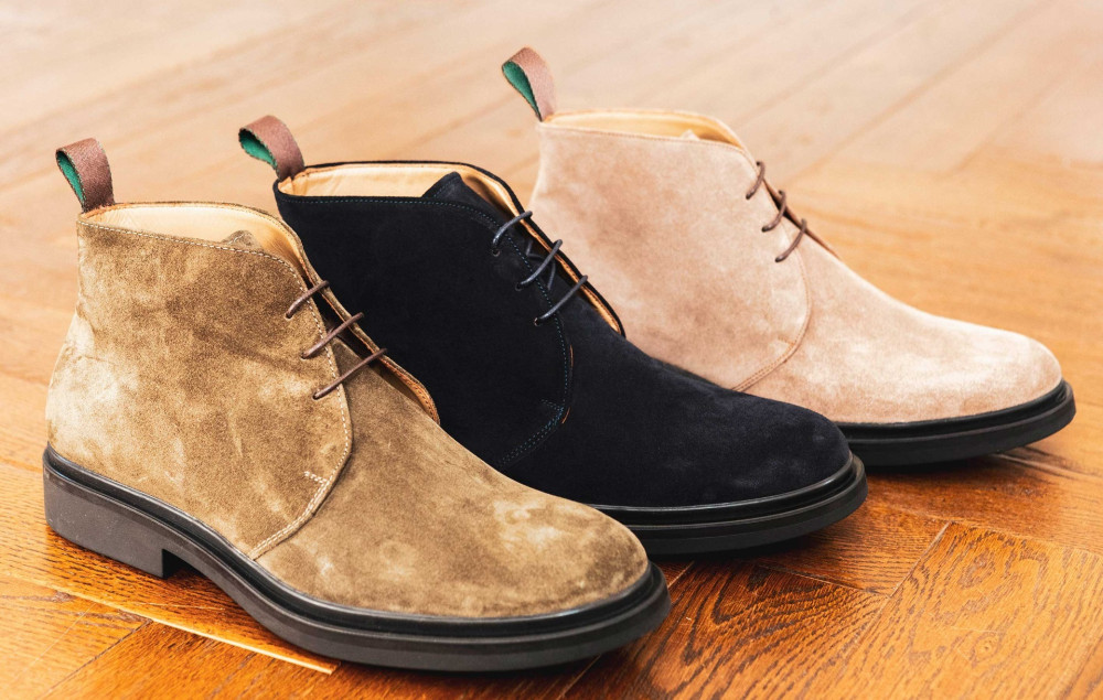 Botines verde ante