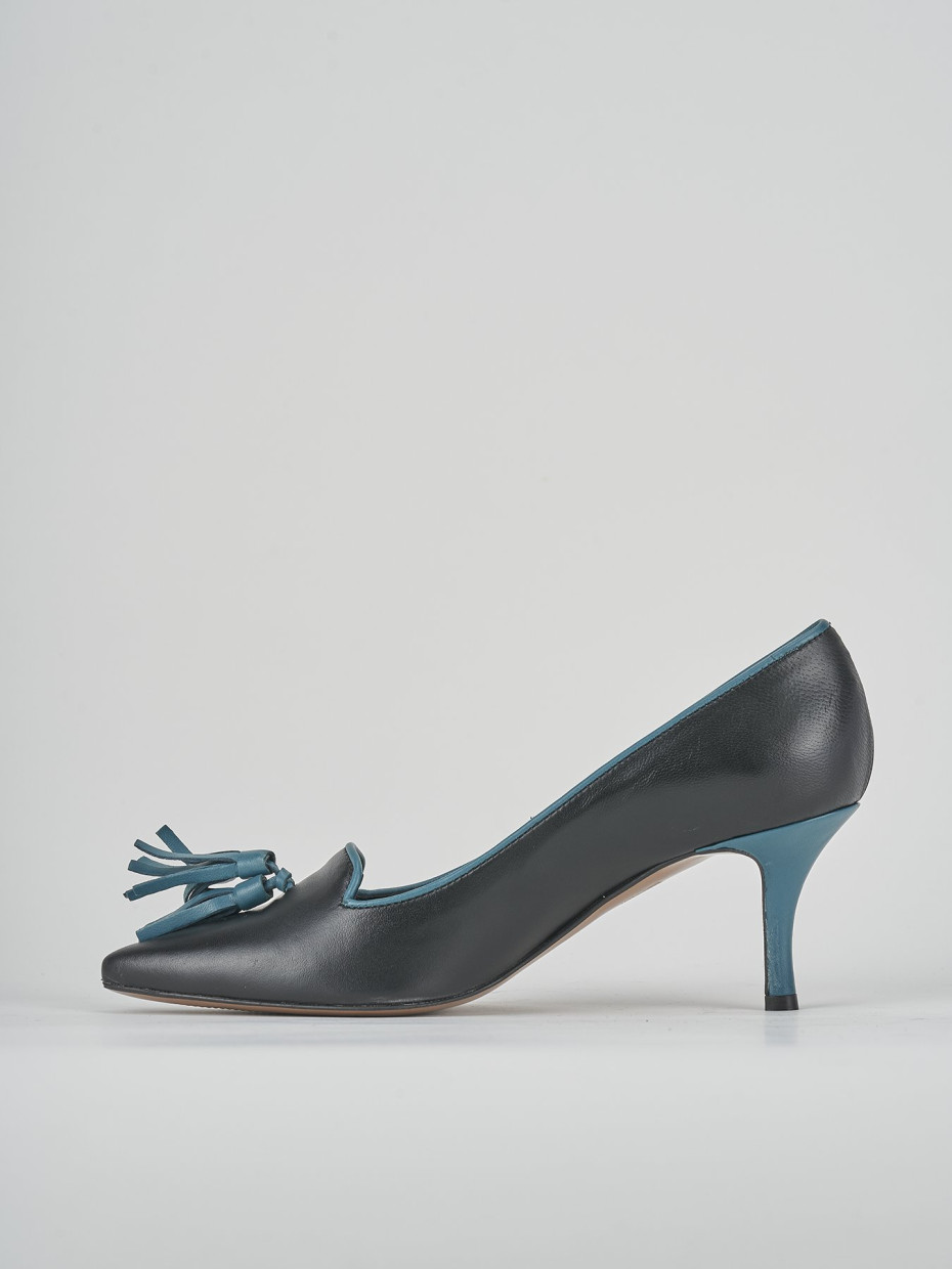Décolleté tacco 5cm pelle nero