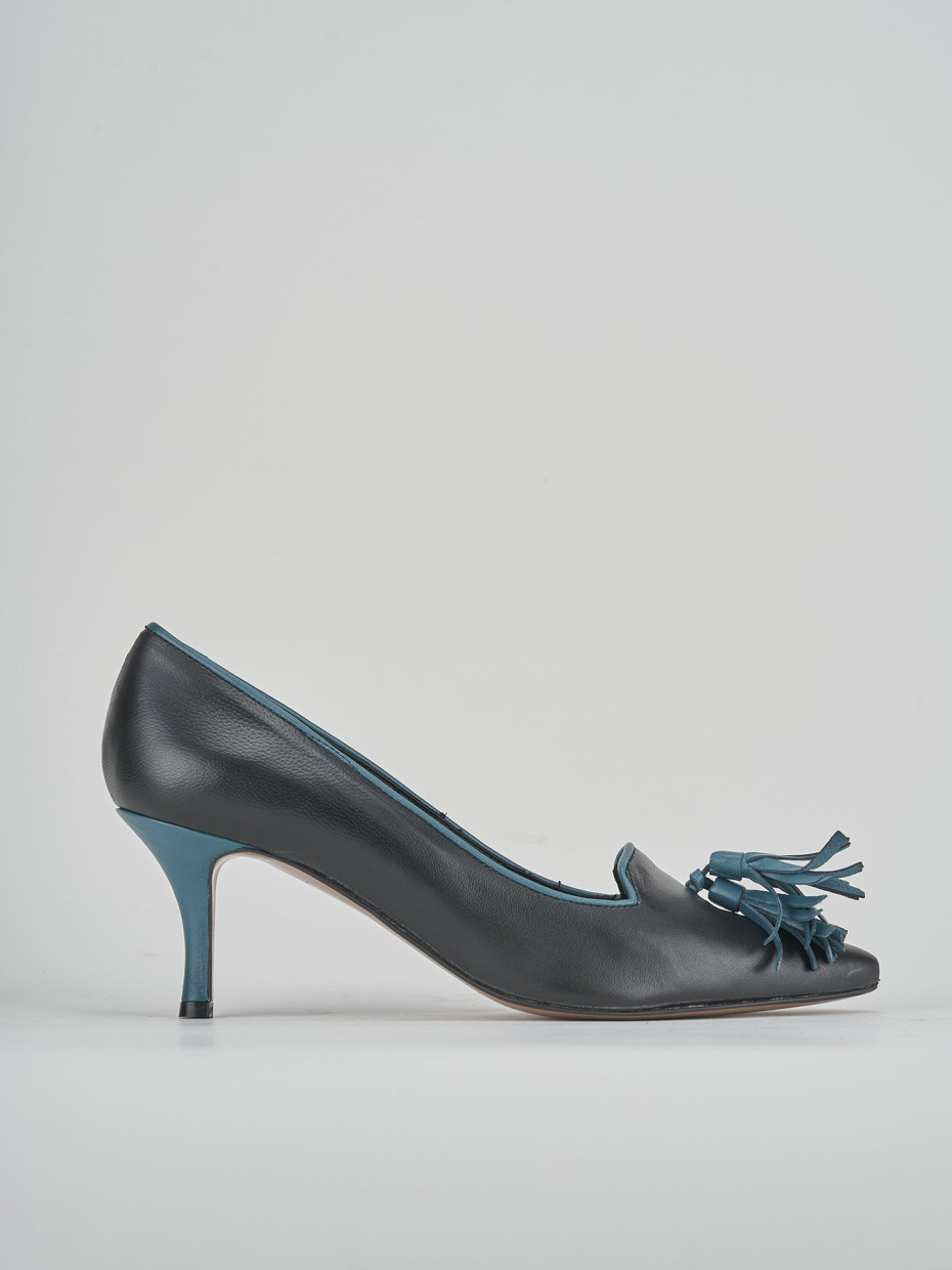 Décolleté tacco 5cm pelle nero