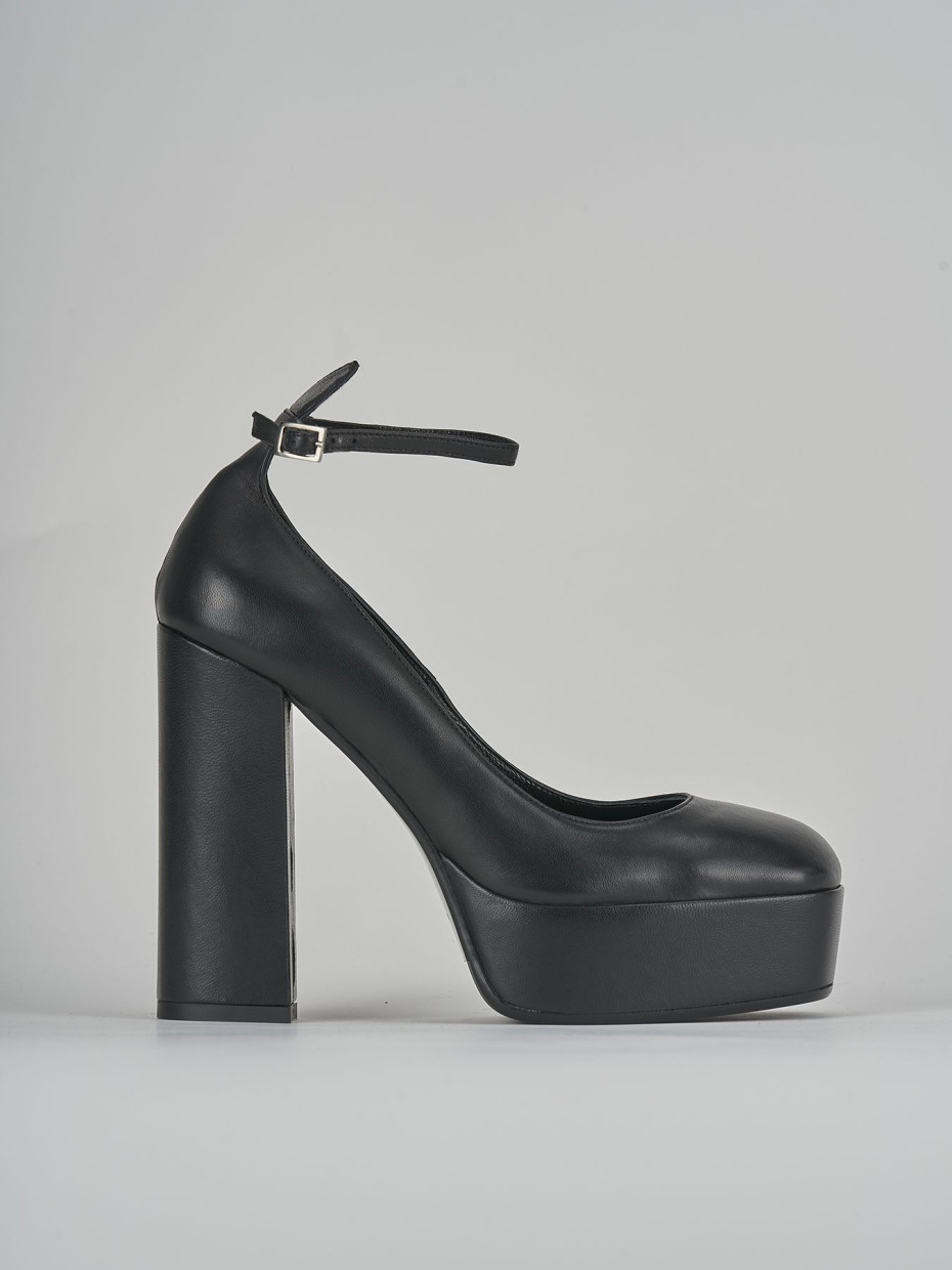 Pumps heel 12 cm black leather