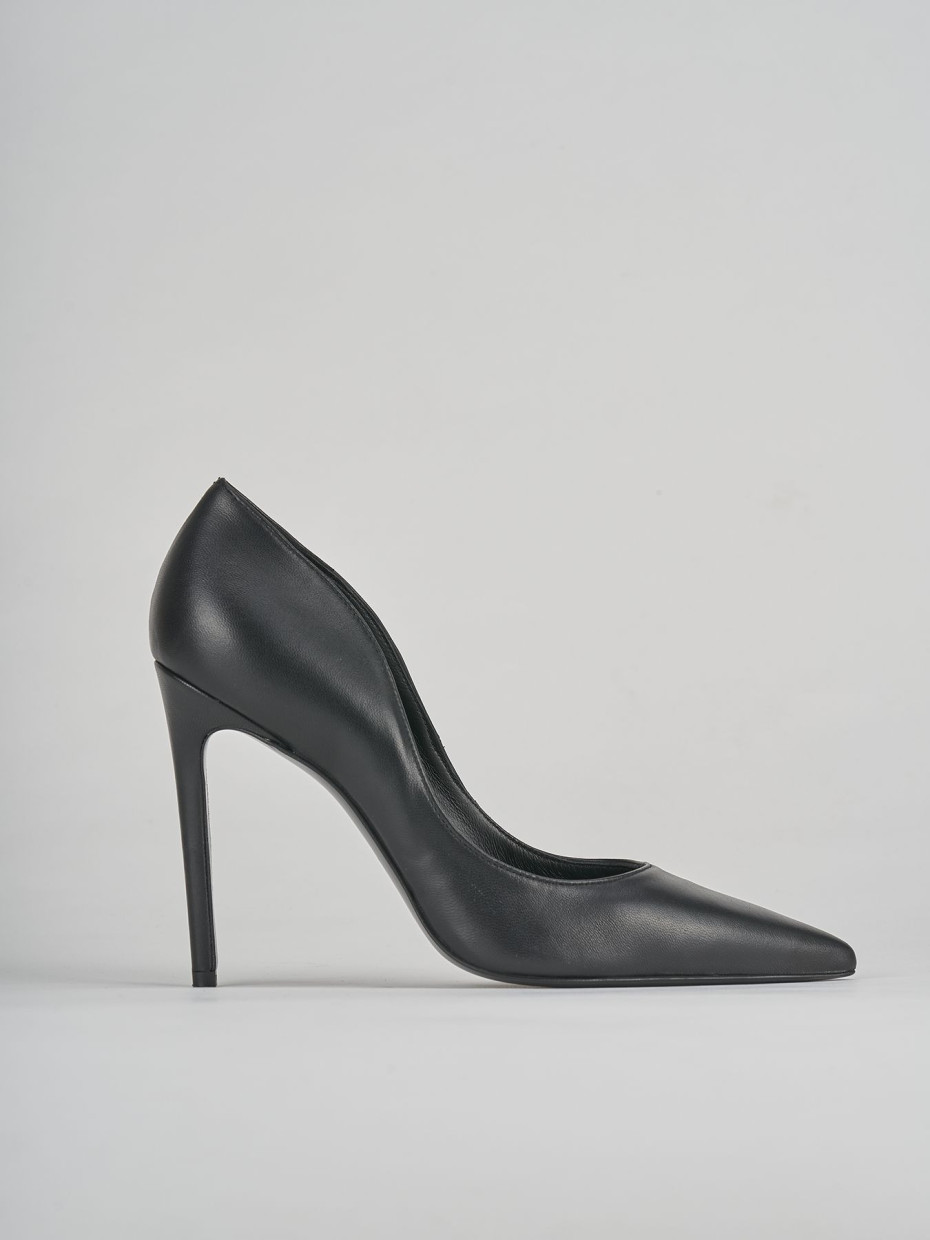Pumps heel 10 cm black leather
