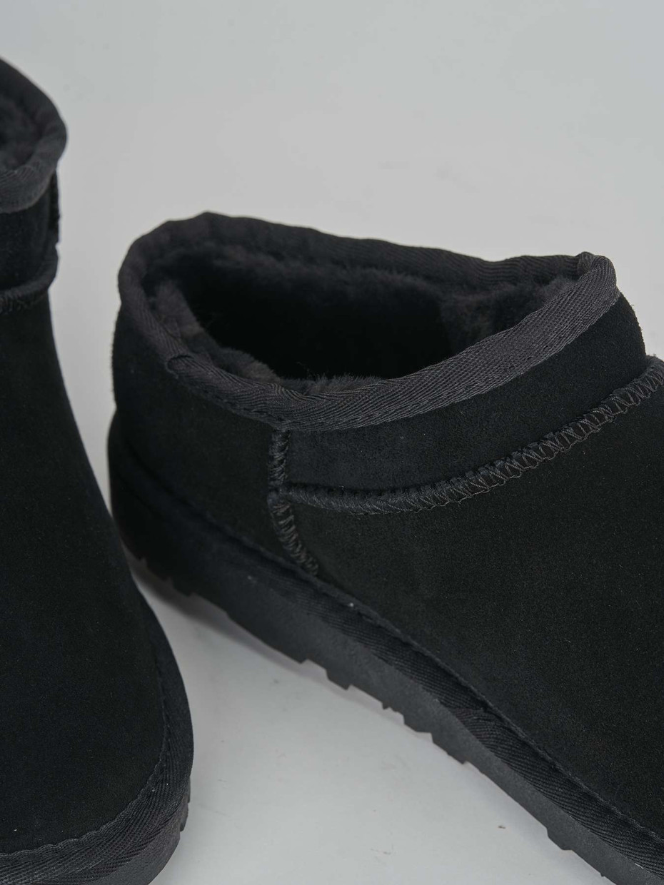 Ankle boots black suede