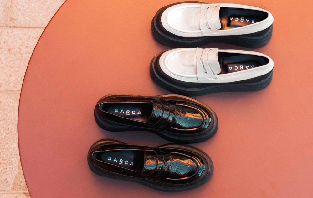 Mocasines tacón 3 cm negro cuero