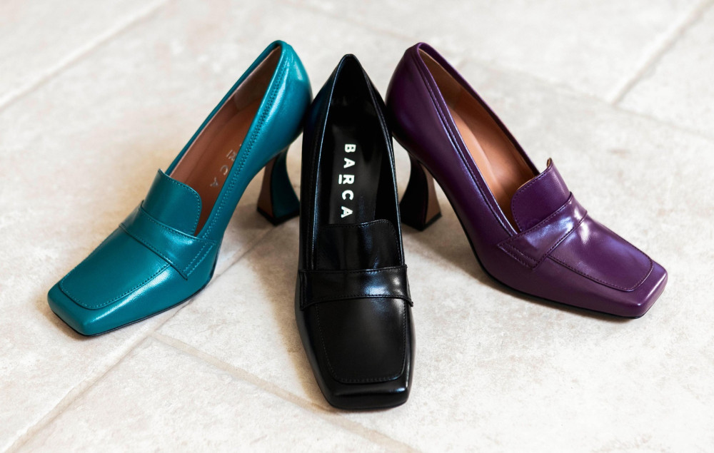 Pumps heel 9 cm black leather