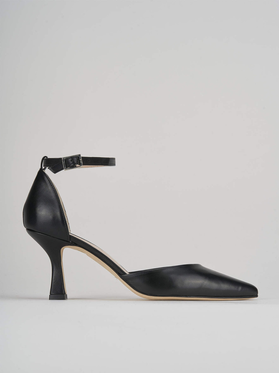 Pumps heel 7 cm black leather