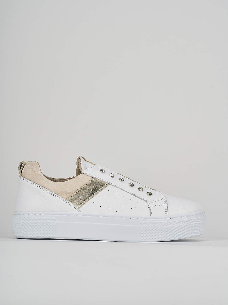 Zapatillas deportivas blanco cuero