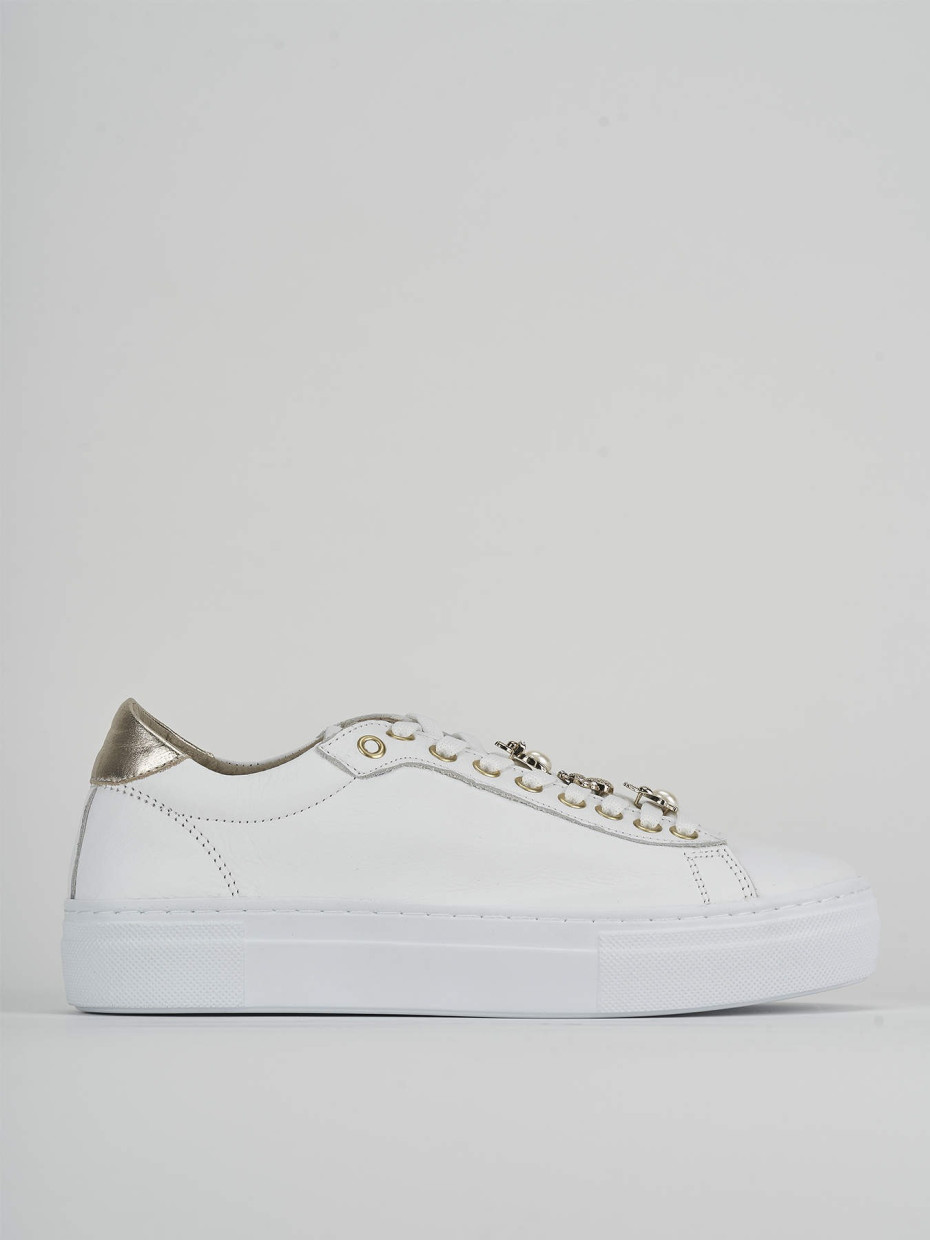 Zapatillas deportivas blanco cuero