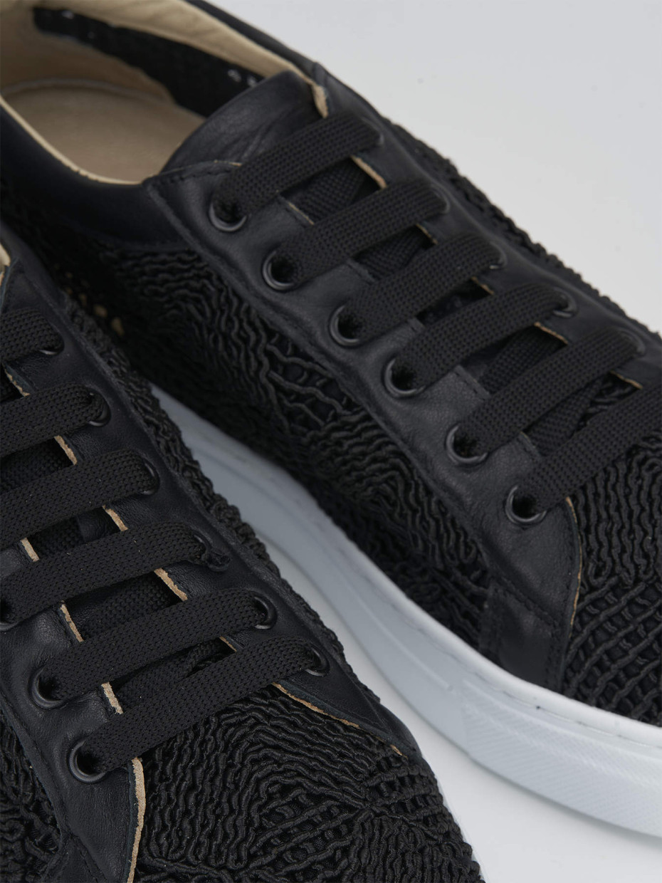 Zapatillas deportivas negro cuero