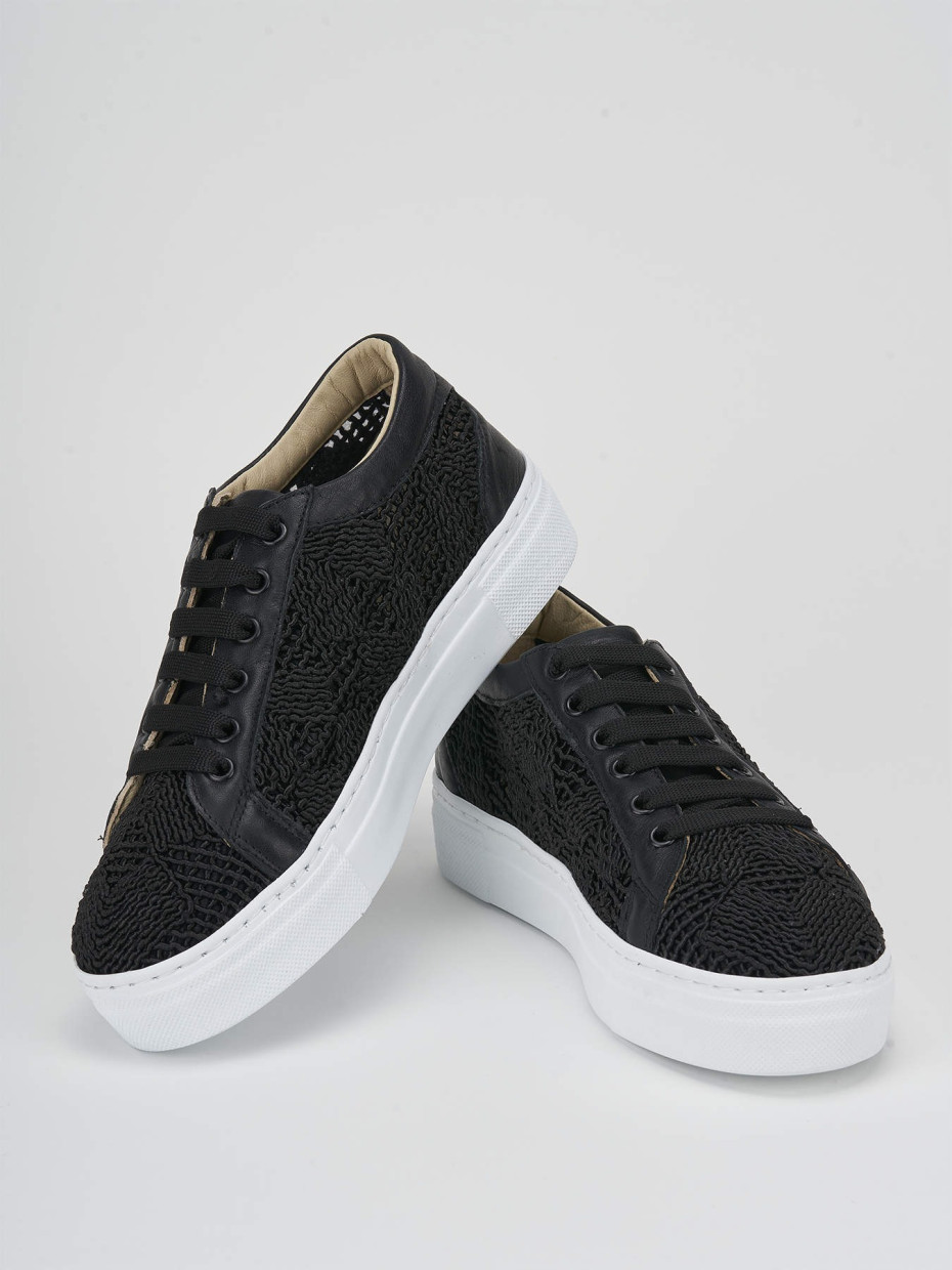 Zapatillas deportivas negro cuero