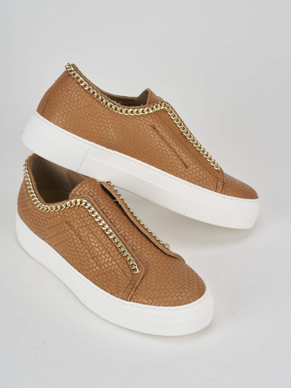 Zapatillas deportivas marrón cuero