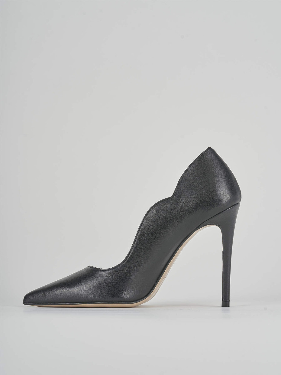 Pumps heel 10 cm black leather