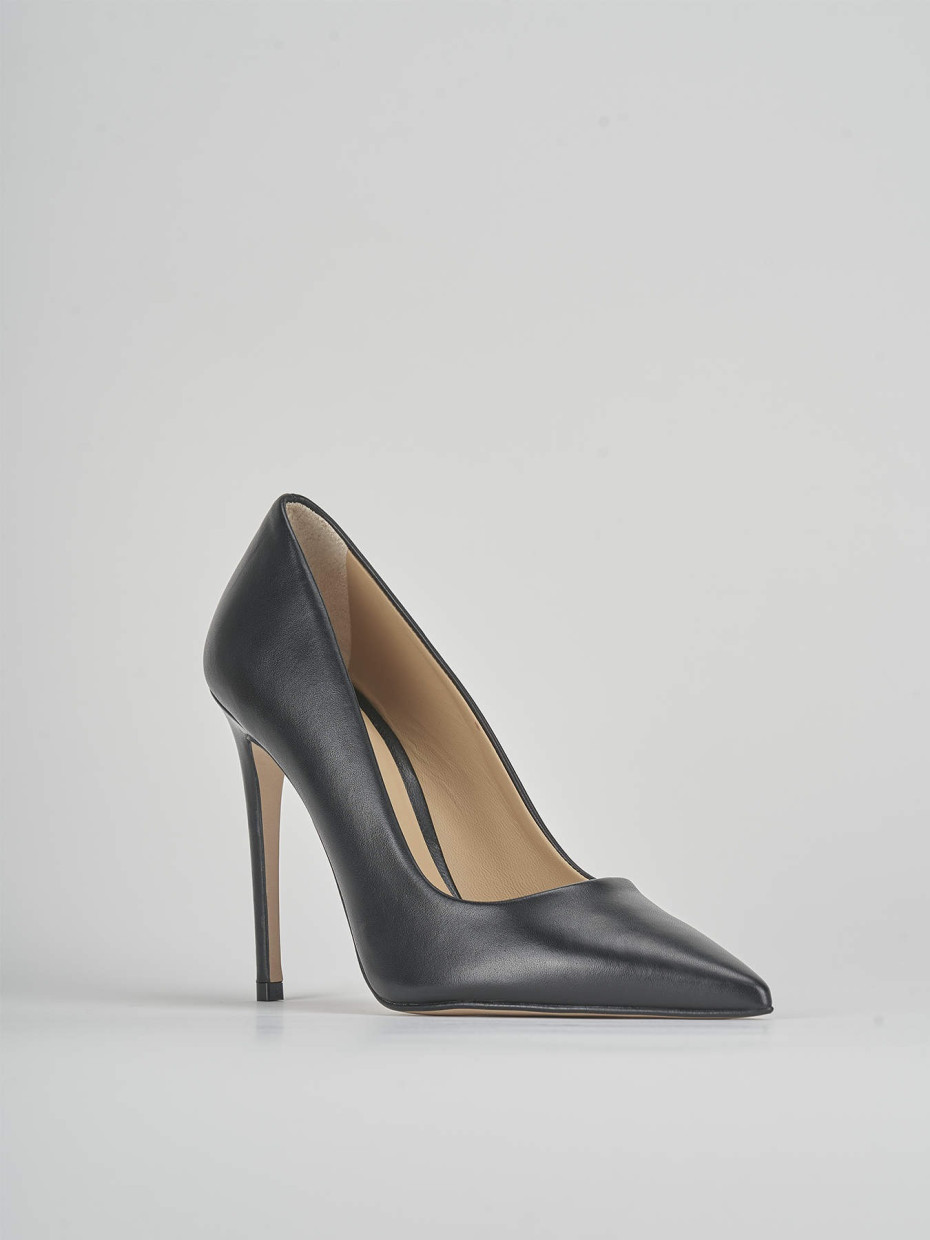Pumps heel 10 cm black leather