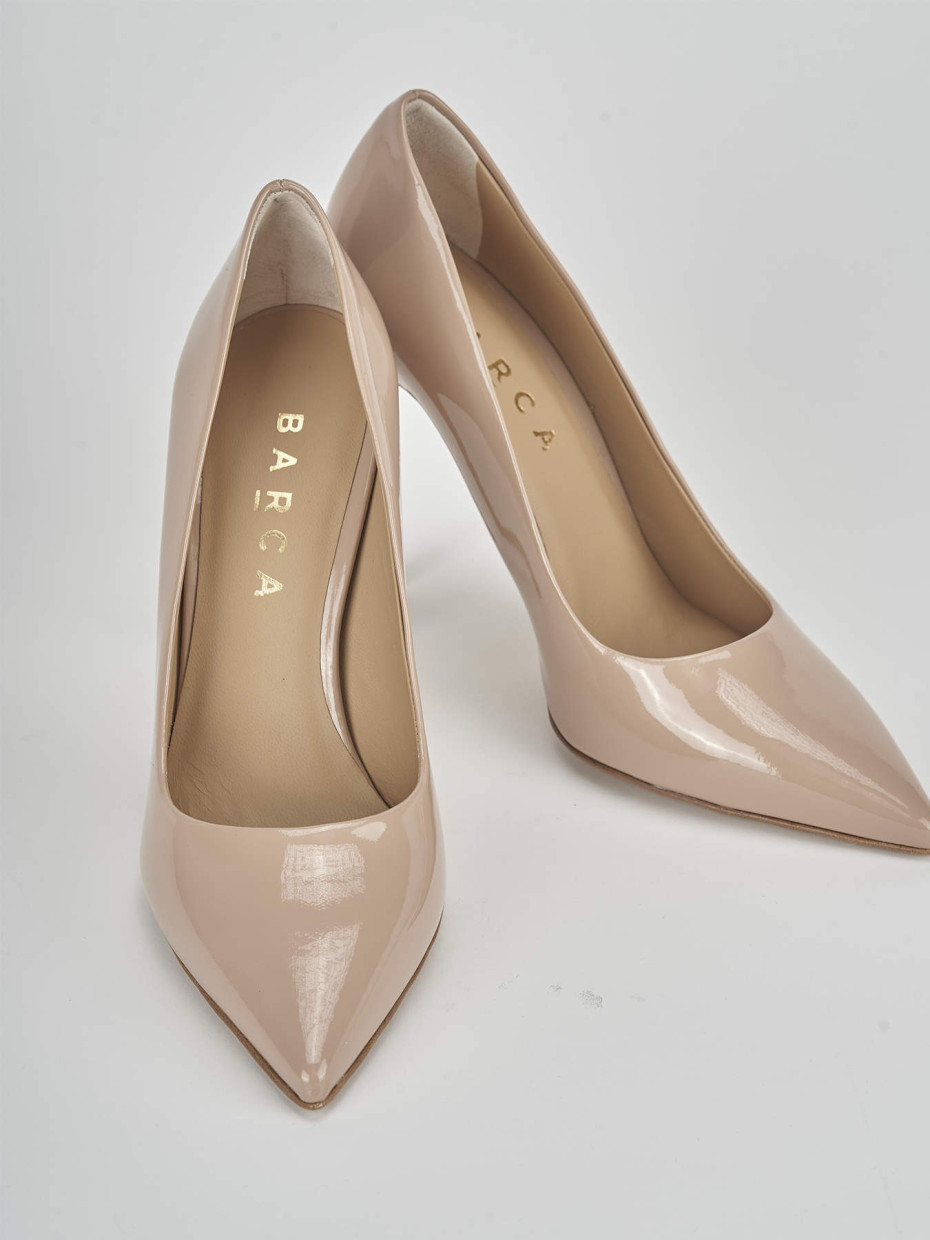 Zapatos de salón tacón 11 cm rosa charol