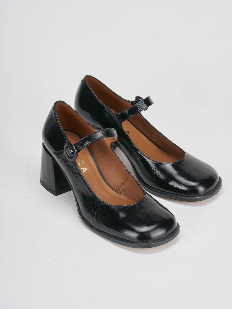 Décolleté tacco 8cm vernice nero