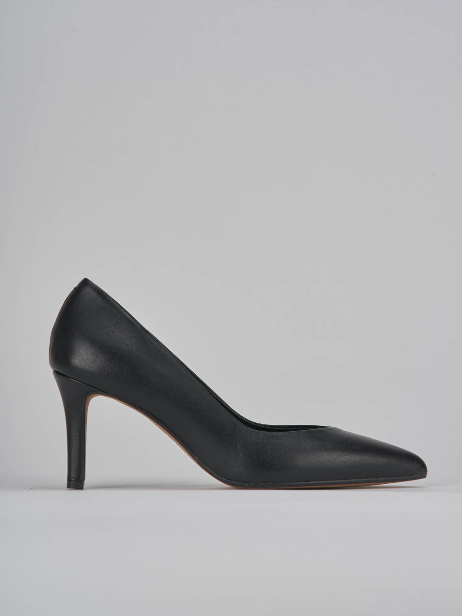 Pumps heel 7 cm black leather