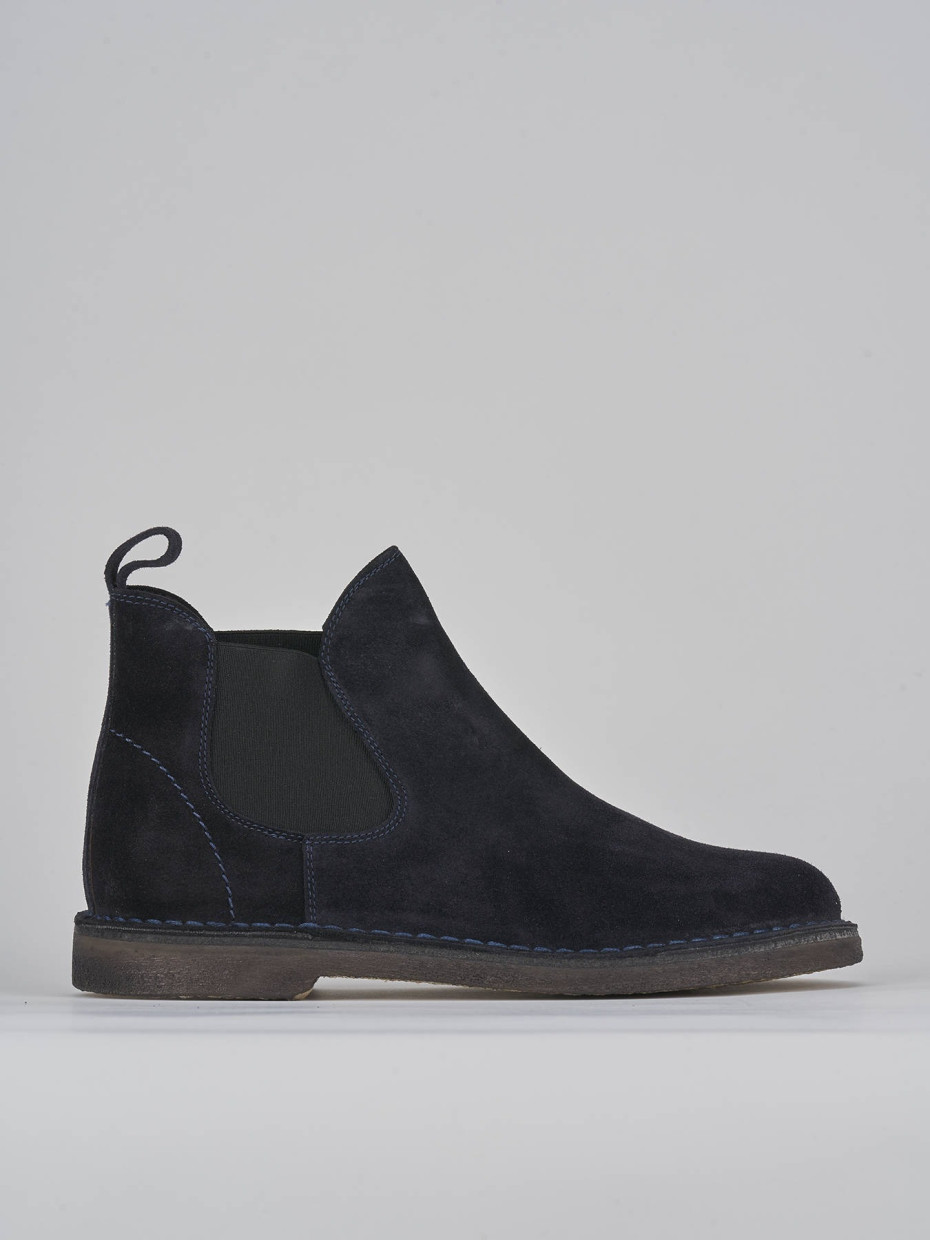 Botines azul ante