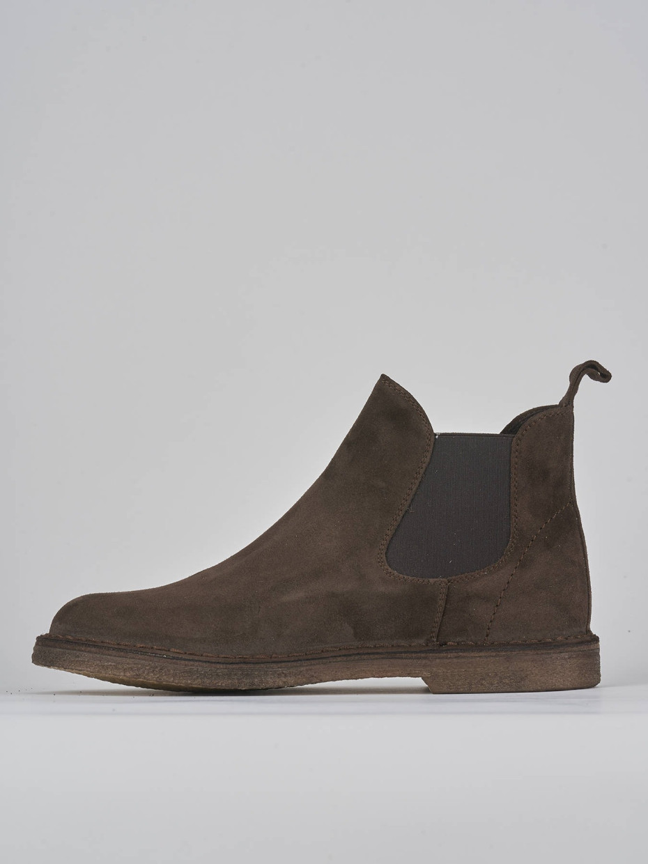 Botines marrón oscuro ante