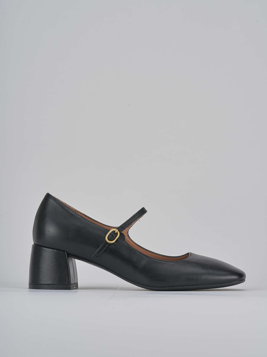 Décolleté tacco 5cm pelle nero