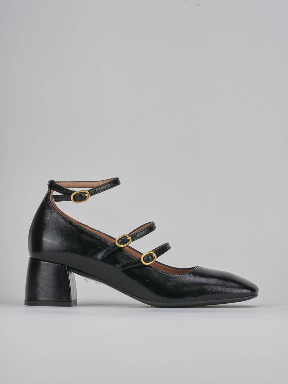 Décolleté tacco 5cm vernice nero