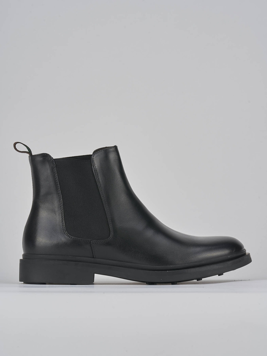 Botines negro cuero