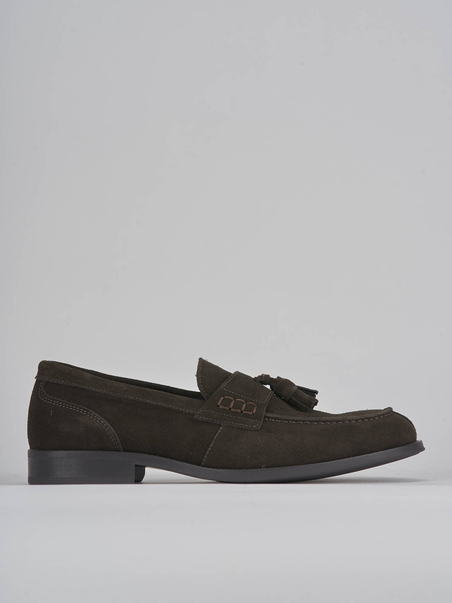Mocasines marrón oscuro ante