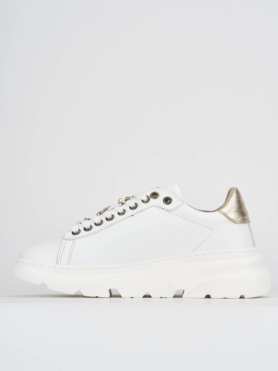 Zapatillas deportivas blanco cuero