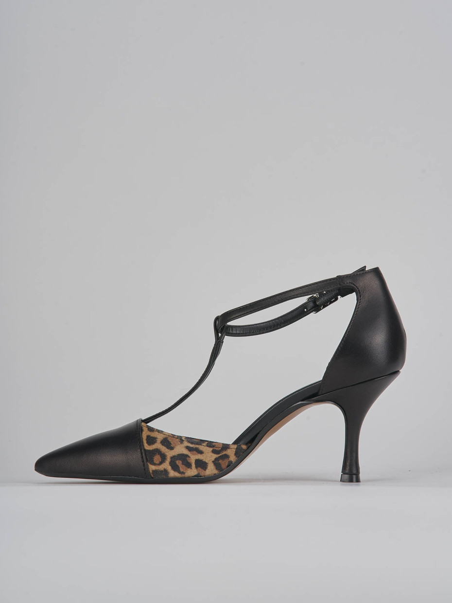 Pumps heel 7 cm black leather