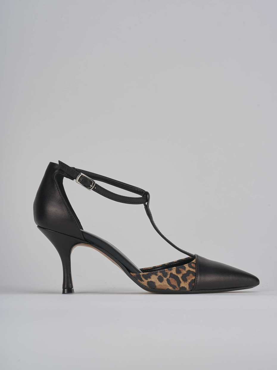 Pumps heel 7 cm black leather