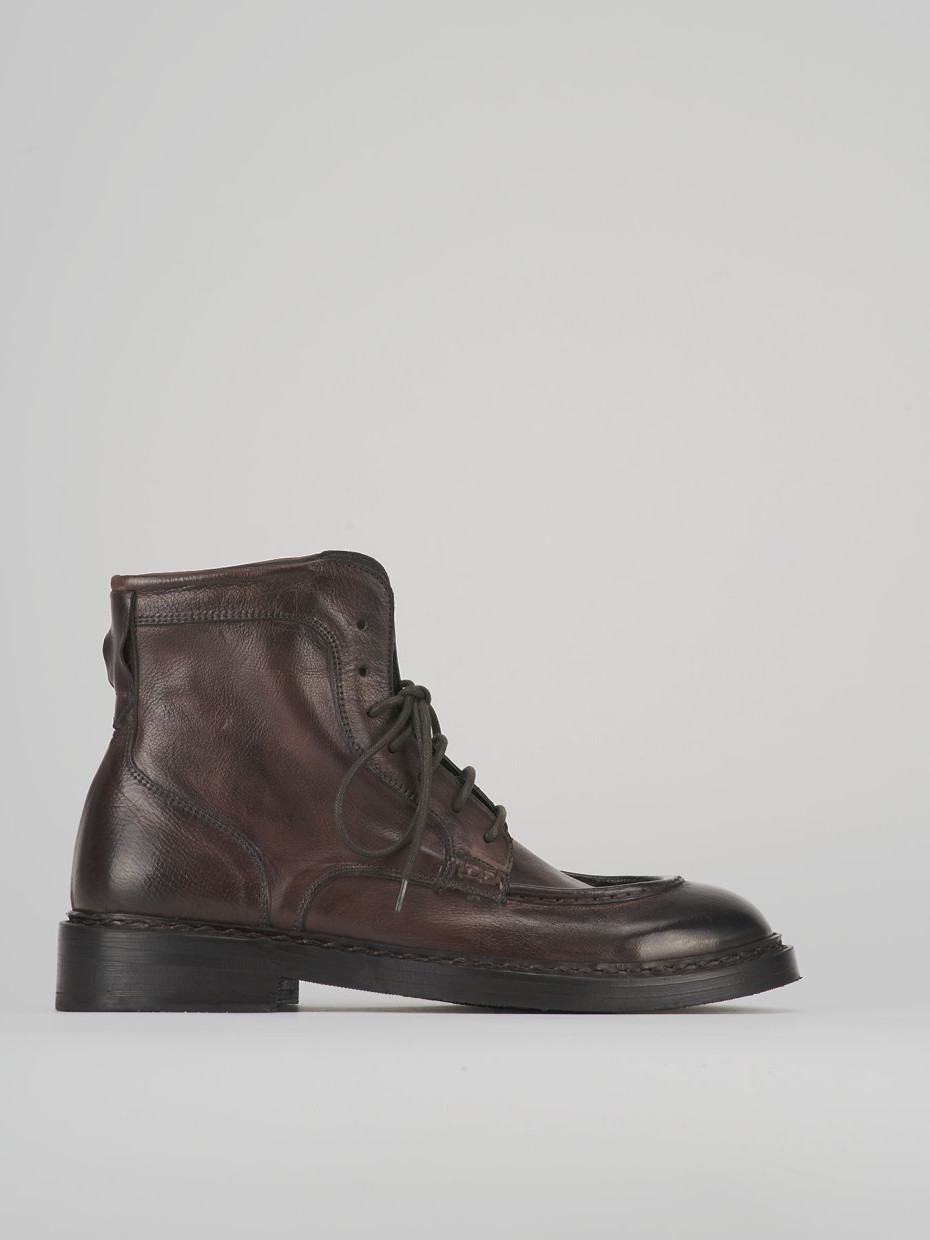 Botas militares bronce cuero