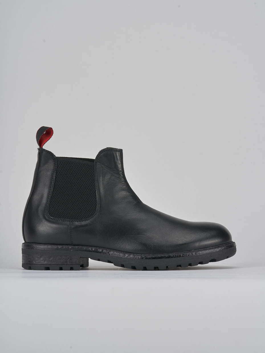 Botines negro cuero