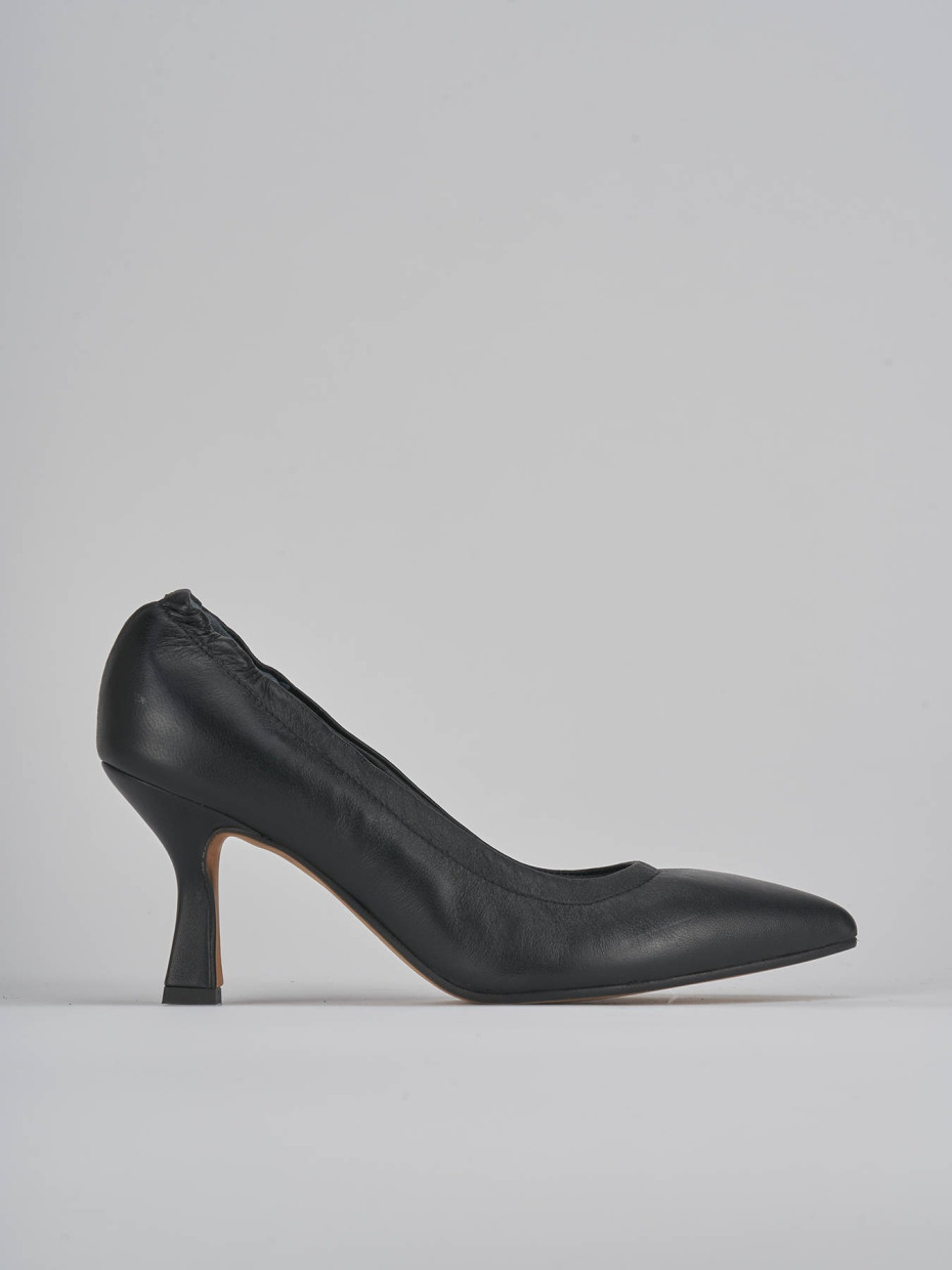 Décolleté tacco 7cm pelle nero