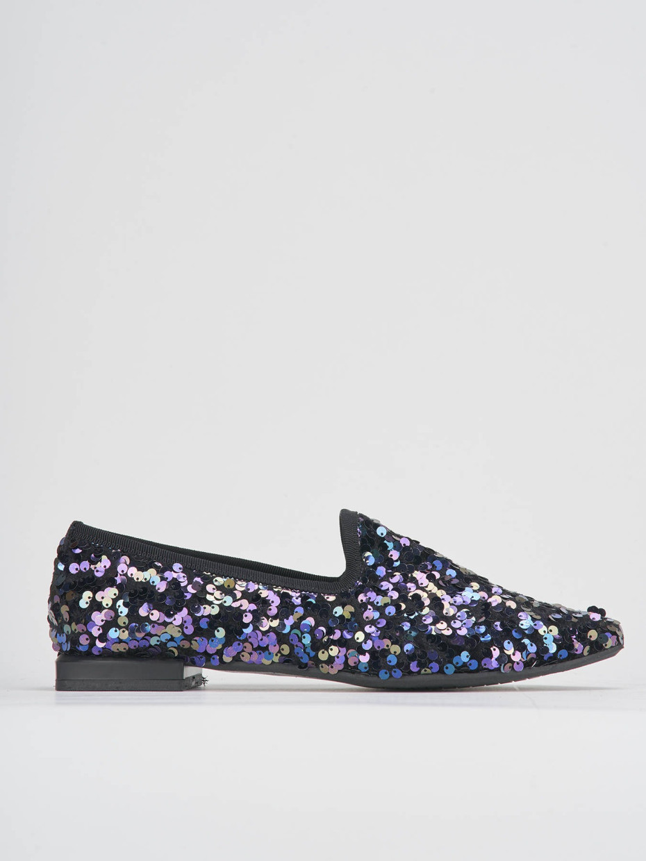 Bailarinas tacón 1 cm multicolor cuero
