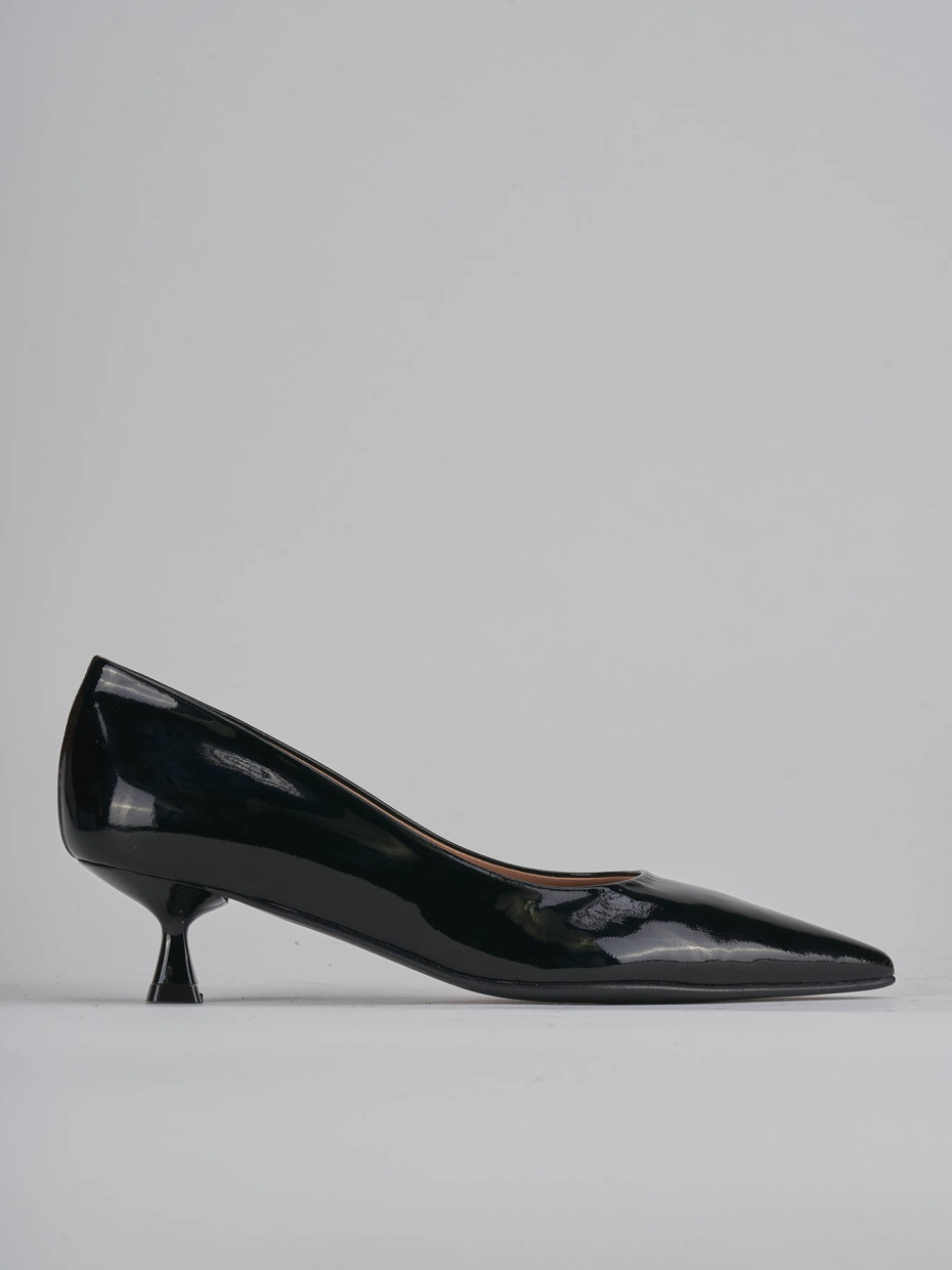 Décolleté tacco 5cm vernice nero