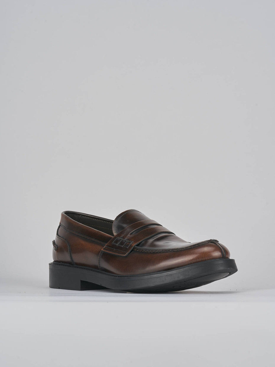 Mocasines marrón cuero