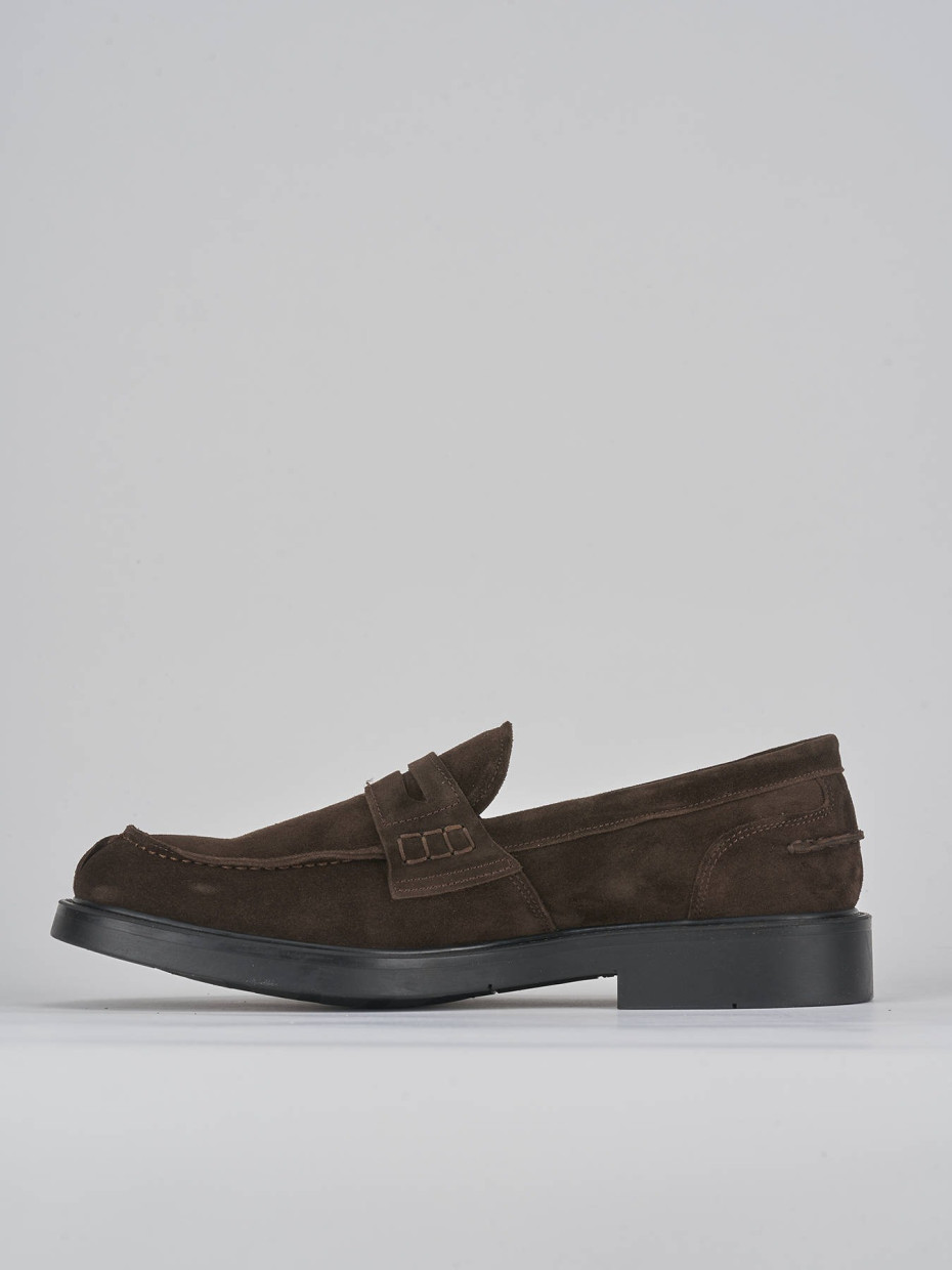 Mocasines marrón oscuro ante